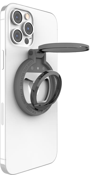 STM MagLoop iPhone-fingerring (grå)