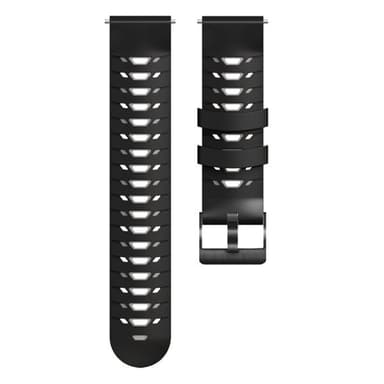 Silikonarmband till Samsung Galaxy Watch Active - svart/grå