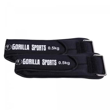 Gorilla Sports ANKEL- OG HÅNDLEDSVÆGTE GS - 0,5-2KG 2 x 0,5 kg
