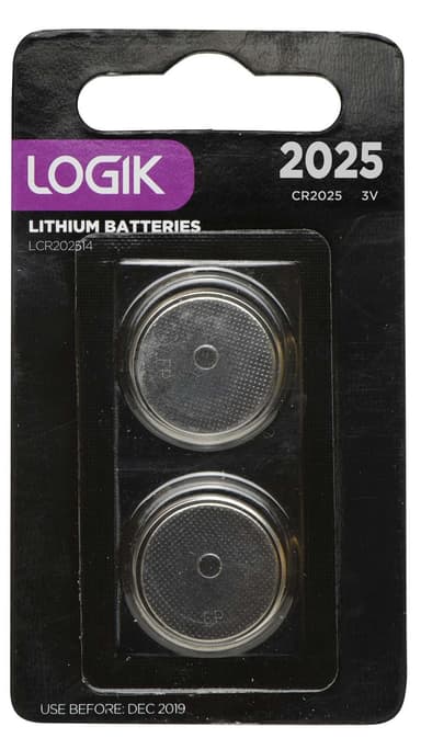 Logik knapbatteri 2 stk. CR2025