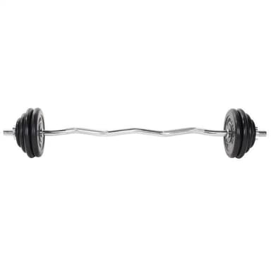 Gorilla Sports Curl bar Gummi - 35 kg