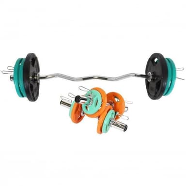 Gorilla Sports Curl bar Håndvægte TRIGRIP 50 mm - 75kg