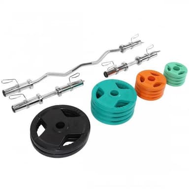 Gorilla Sports Curl bar Håndvægte TRIGRIP 50 mm - 75kg
