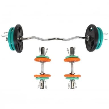 Gorilla Sports Curl bar Håndvægte TRIGRIP 50 mm - 75kg