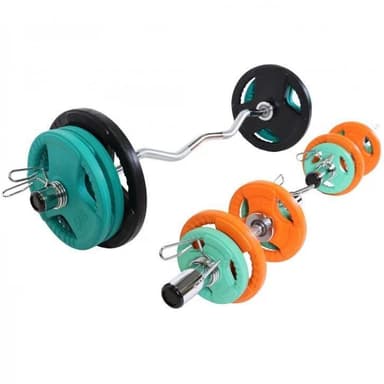 Gorilla Sports Curl bar Håndvægte TRIGRIP 50 mm - 75kg