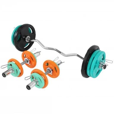 Gorilla Sports Curl bar Håndvægte TRIGRIP 50 mm - 75kg