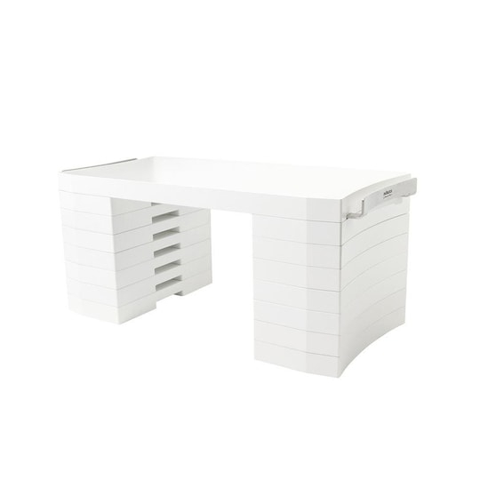 Fitwood SNÖBLOCK - TRAINING TABLE White Brushed Stainless Steel