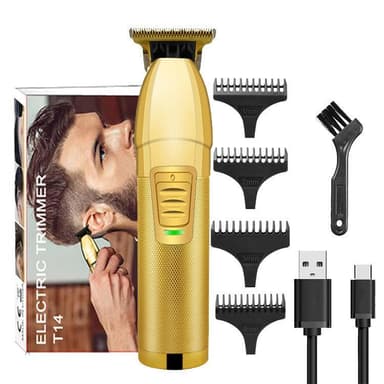 Elektriske hårklippere med Limit Combs 1800 mAh Guld 7 stk