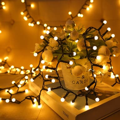 Plug-in String Lights 8 Modes 500 LED'er Varm hvid 10 m
