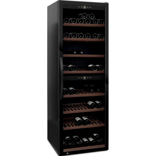 Fritstående vinkøleskab - WineExpert 180 Fullglass Black