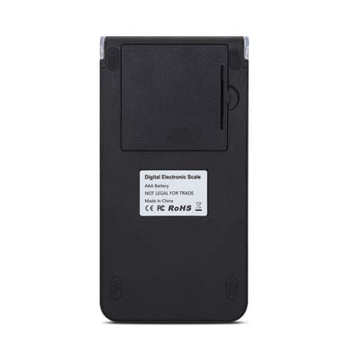 Batteridrevet digitalvægt 50 g / 0,001 g Sort