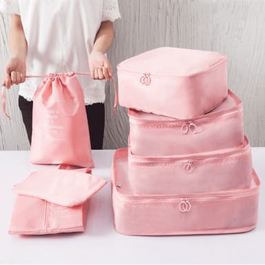Packing Cubes Bagage Organizer til rejser 7-Pack Mørkeblå