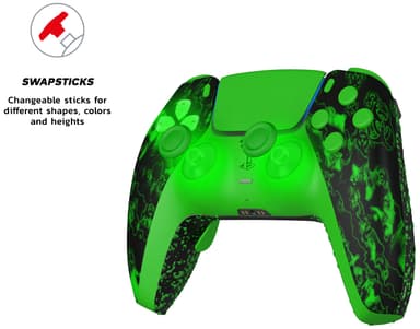 King PS5 Prime Pro trådløs controller (grøn)