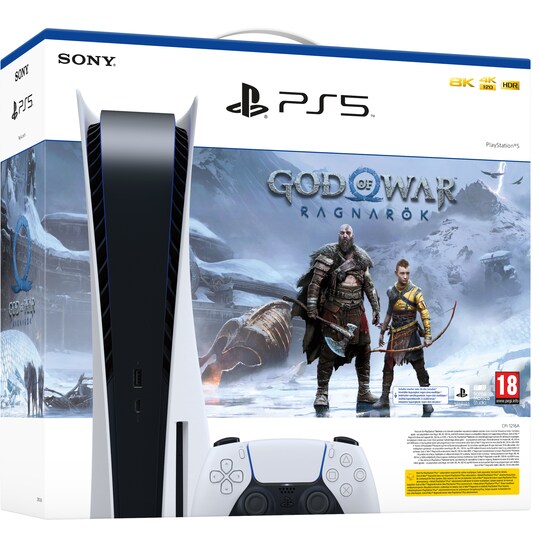 PlayStation 5 + God of War Ragnarök pakke