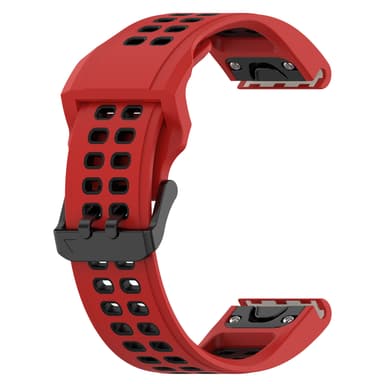 Ur armbånd Rød 22 mm Garmin Fenix 7/7 Solar/6 GPS/6 Sapphire GPS/Forerunner 955/COROS VERTIX