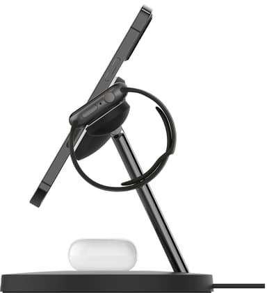 Belkin BoostCharge Pro 3-i-1 trådløs oplader med adapter (sort)