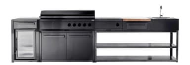 Nordic Line Sort  Udekøkken  Integreret gasgrill (5 blus)