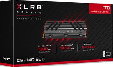PNY XLR8 CS3140 M.2 NVMe Gen4 x4 Solid State Drive with Heatsink