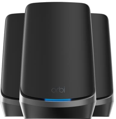 Netgear Orbi RBKE963B AX11000 quad-band mesh WiFi 6E 3-pak (sort)