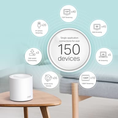 TP-Link Deco X60 V3.2 WiFi 6 Mesh-system 3-pak