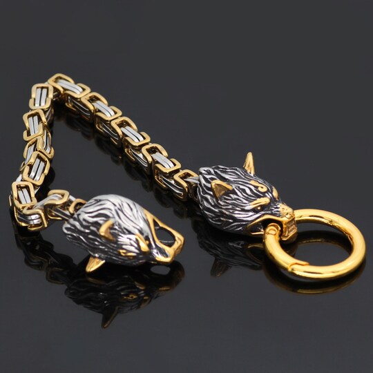 Viking smykke armbånd med Fenris wolf rustfrit MultiColor | Elgiganten