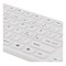 DELTACO rubberized keyboard, silicone, IP68, full size, 105 keys, whit