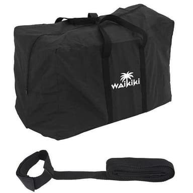 QX Max Waikiki Uppblåsbar SUP-Bräda komplett set 285 cm, Svart/Blå