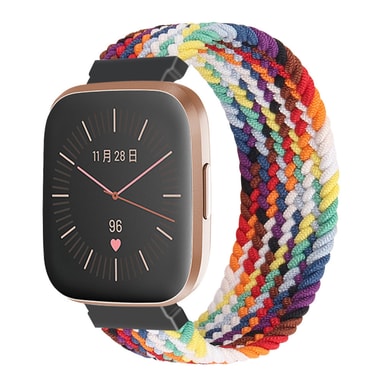 Urrem Nylon MultiColor L Fitbit Versa/Versa 2 Elgiganten