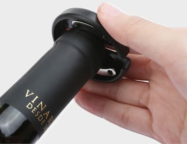 Elektrisk vinåbner USB genopladelig Sort