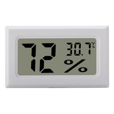 INF Mini Digital Termometer Hygrometer 3-Pak Hvid