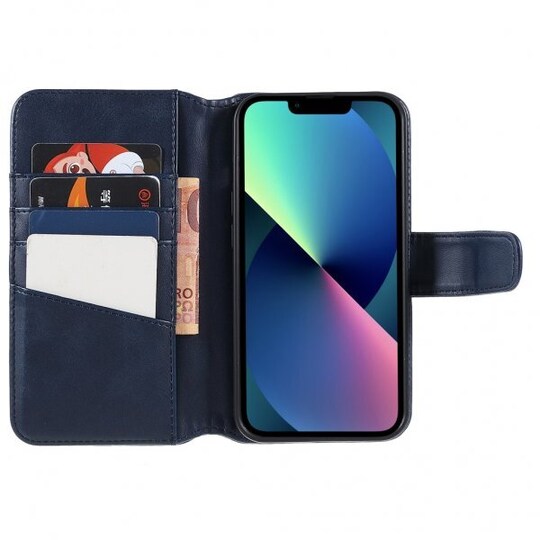 Nordic Covers iPhone 13 Etui Essential Leather Heron Blue