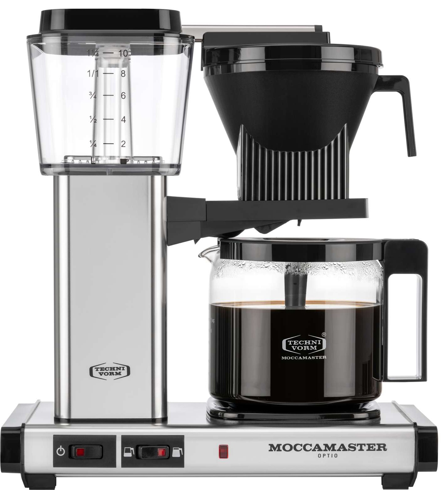 Moccamaster Optio kaffemaskine 53917 (poleret sølv)