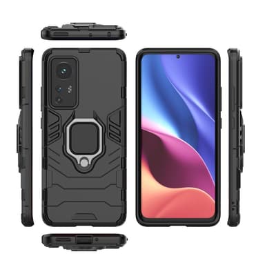 SKALO Xiaomi 12 Armor Hybrid metal ring cover - Sort