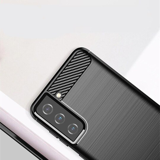 SKALO Samsung S21 Plus Armor Carbon Stødsikker TPU-cover - Grå