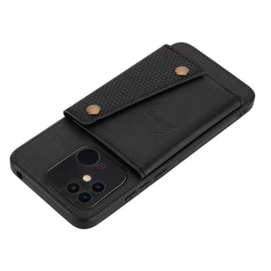 SKALO Xiaomi Redmi 10C PU-læder Cover med Pung - Sort