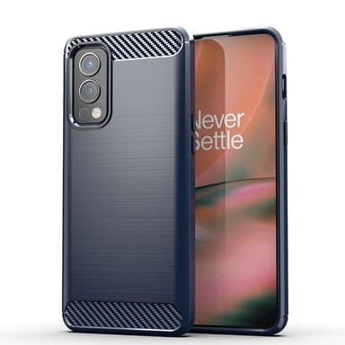 SKALO OnePlus Nord 2 Armor Carbon Stødsikker TPU-cover - Grå