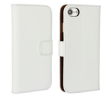 SKALO iPhone SE (2020/2022) Flip Cover m. Pung i Ægte Læder - Lilla