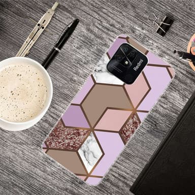 SKALO Xiaomi Redmi 10C Marmor TPU-cover - #8