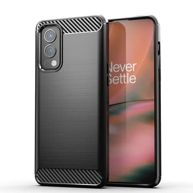 SKALO OnePlus Nord 2 Armor Carbon Stødsikker TPU-cover - Grå