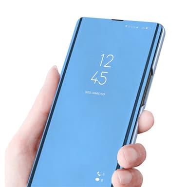 SKALO Xiaomi 12 Pro Clear View Mirror Etui - Mørk lilla