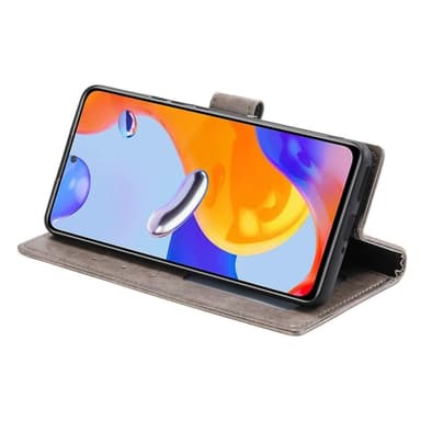 SKALO Xiaomi Redmi Note 11 Pro Mandala Flip Cover - Grå