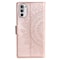 SKALO Motorola Moto G52 Mandala Flip Cover - Rosa guld