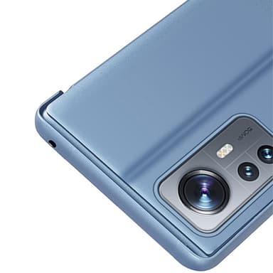 SKALO Xiaomi 12 Pro Clear View Mirror Etui - Mørk lilla