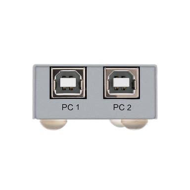 USB2.0 switch 2x computere til 1xUSB enhed metal sort USB skifter
