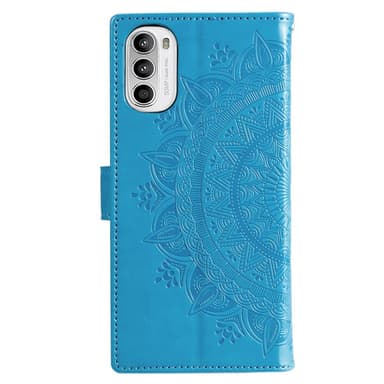 SKALO Motorola Moto G52 Mandala Flip Cover - Blå
