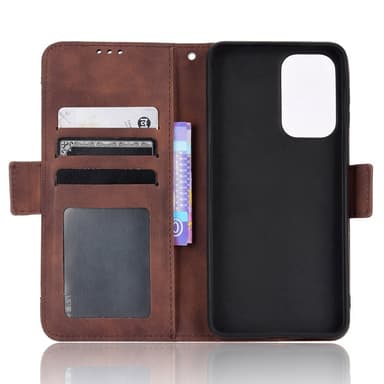 SKALO Motorola Moto E32/E32s 6-RUM Pungetaske - Brun