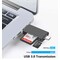 NÖRDIC OTG kortlæser 3 i 1 USB-C + Lightning + USB-A 3.0 understøttelse af SD / TF Micro SD Op til 2TB 5Gbps