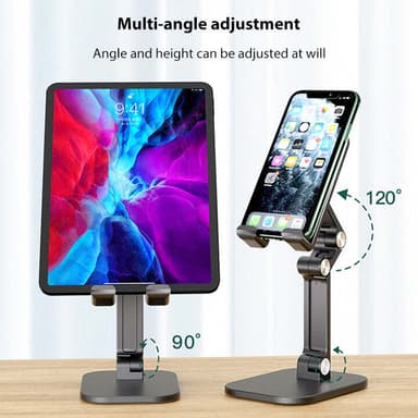 NÖRDIC Justerbar foldbar universal bord stativ til mobiltelefon tablet Iphone Ipad holder drejelig mobilt stativ