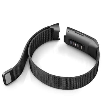 SKALO Milanese Loop til Fitbit Charge 3/4 - Sølv