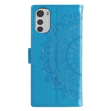 SKALO Motorola Moto E32/E32s Mandala Flip Cover - Blå